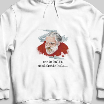 Kapüşonlu Sweatshirt - Can Yücel - basmatik.com