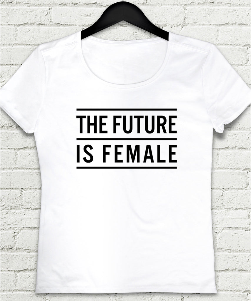 The Future is famele beyaz tişört - basmatik.com