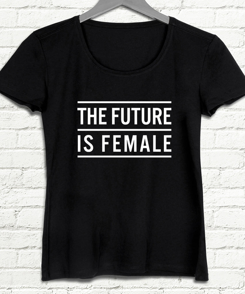 The Future is famele siyah tişört - basmatik.com