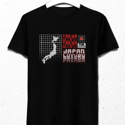 Japon Konsept Baskılı Erkek T-Shirt - basmatik.com