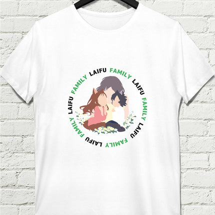 Family Beyaz Erkek Tshirt - basmatik.com