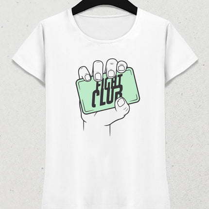 Fight club coronavirus kadın tişört - basmatik.com