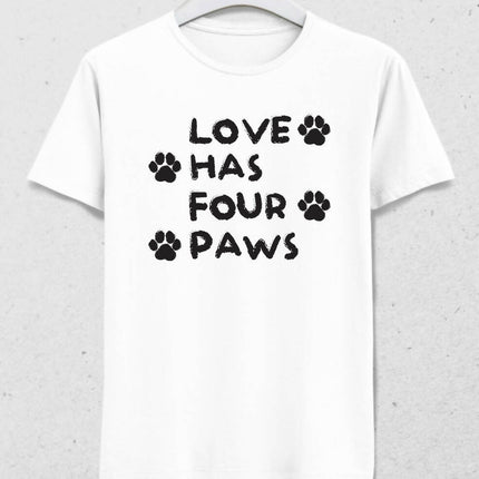 LOVE HAS FOUR PAWS 1 - MEN'S T-SHIRT