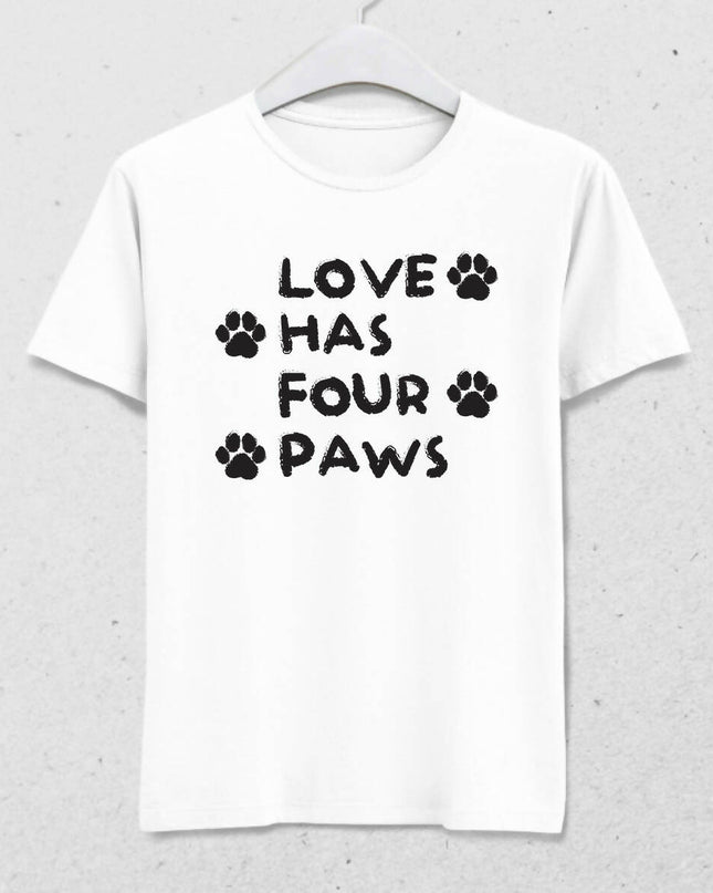 LOVE HAS FOUR PAWS 1 - MEN'S T-SHIRT