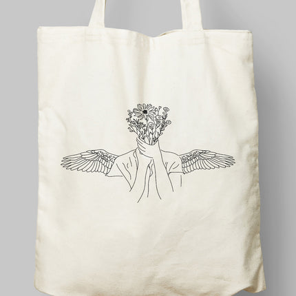 Flower Angel Bez Çanta - basmatik.com