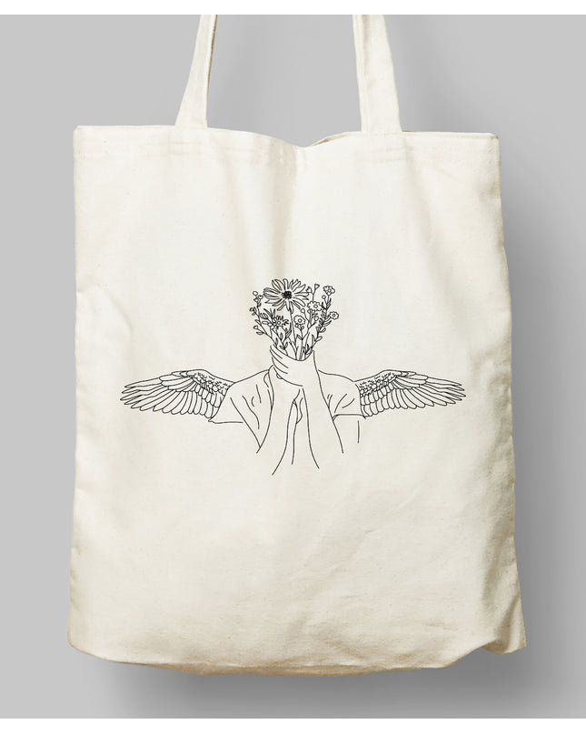 Flower Angel Bez Çanta - basmatik.com