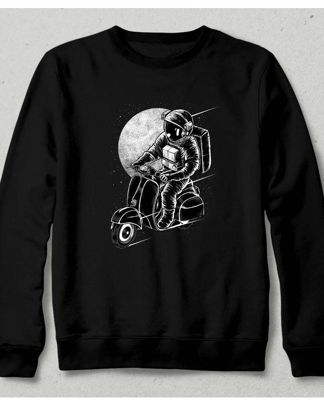 Motorcu Astronot 2 Sweetshirt