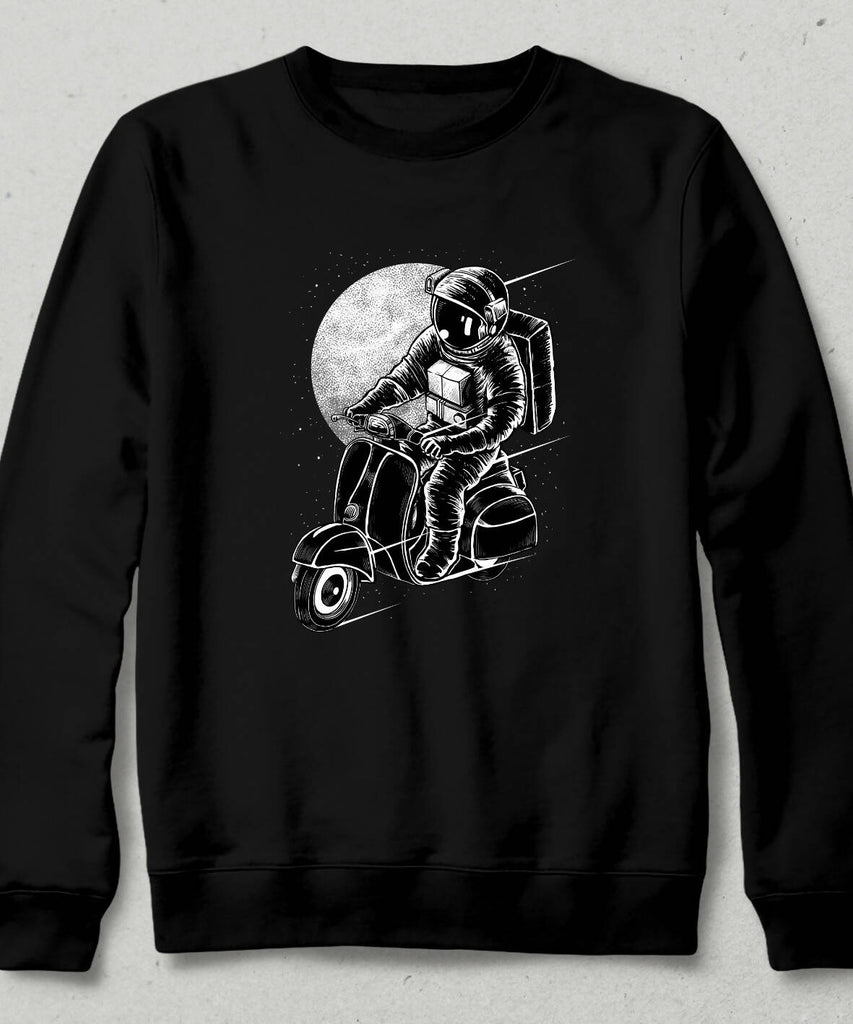 Motorcu Astronot 2 Sweetshirt