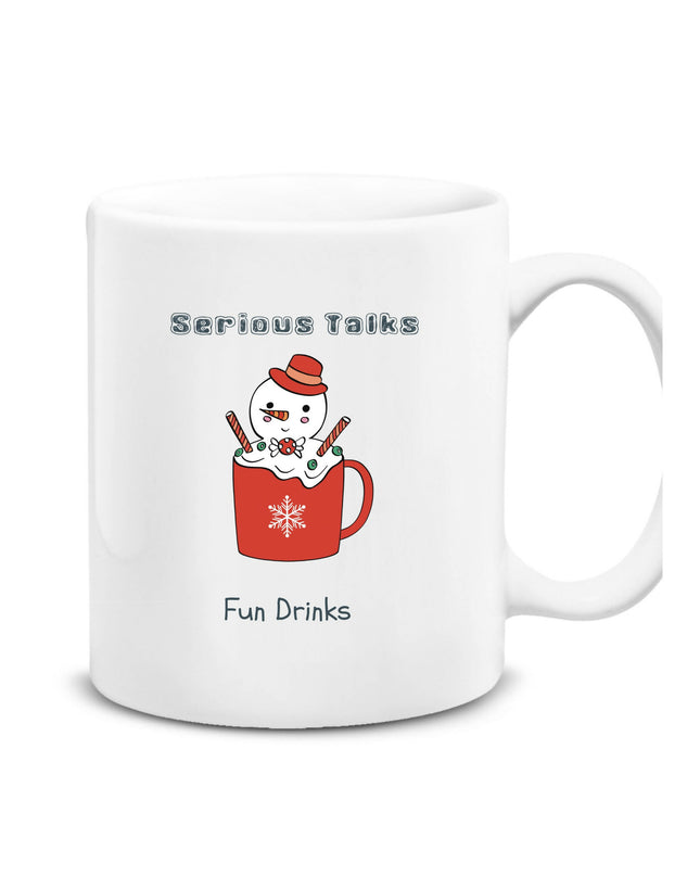 Ciddi Sohbetler Eğlenceli İçecekler Kupa