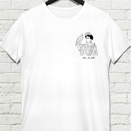 Frida Beyaz Tişört - basmatik.com