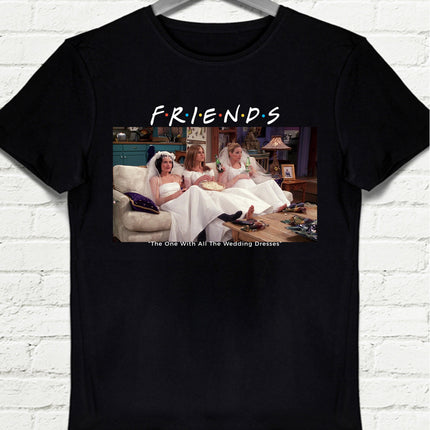 Friends Siyah Tişört - basmatik.com