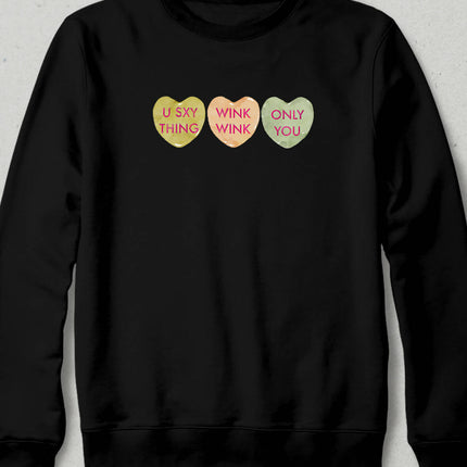 Valentine's VI, Kalpli Slogan Sweatshirt