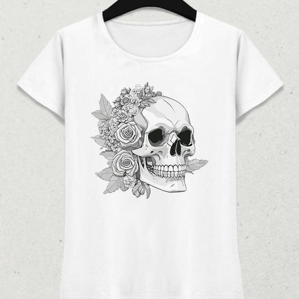 skull and rose 