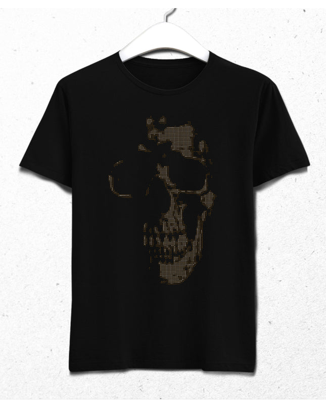 Gold skull tişört - basmatik.com