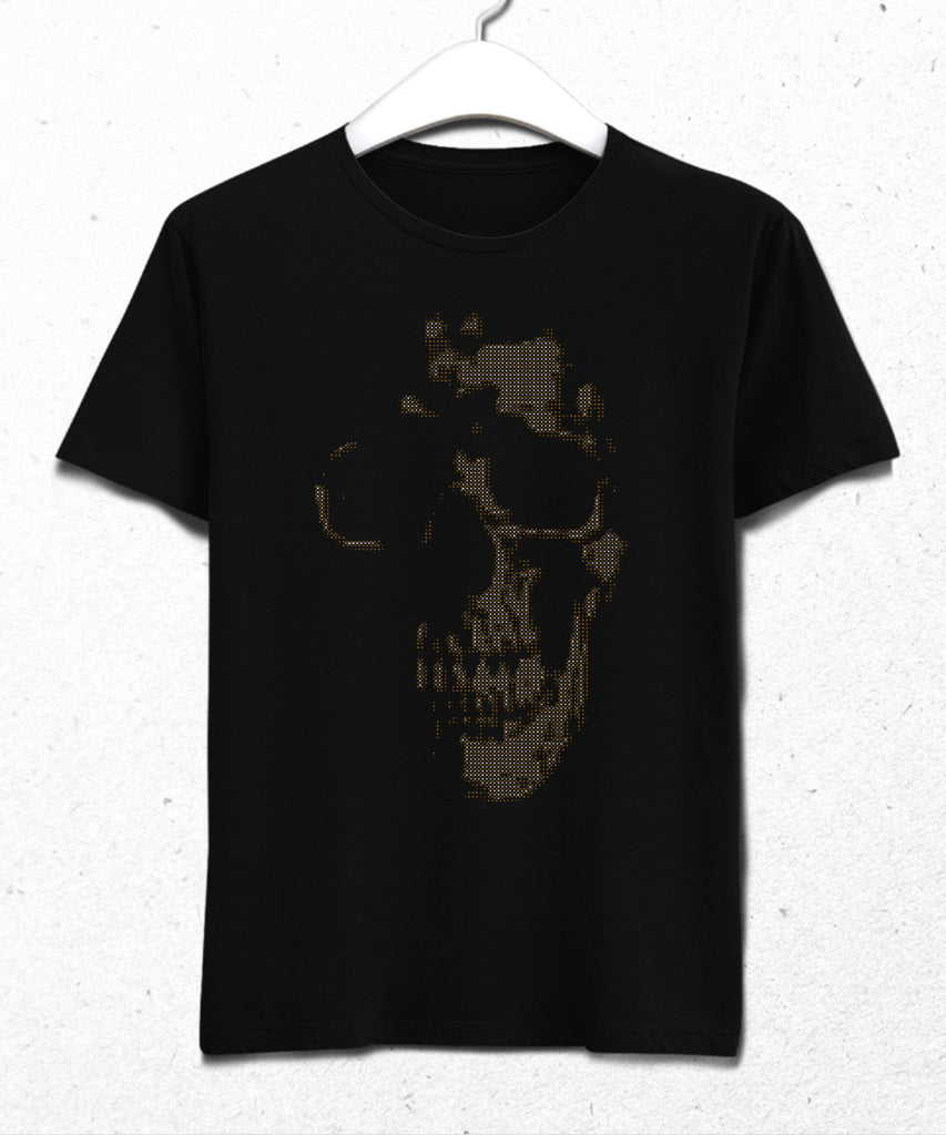 Gold skull tişört - basmatik.com