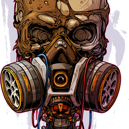 Skull with Gasmask