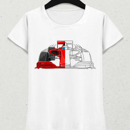 Racing Car V2 Kadın Tişört - basmatik.com