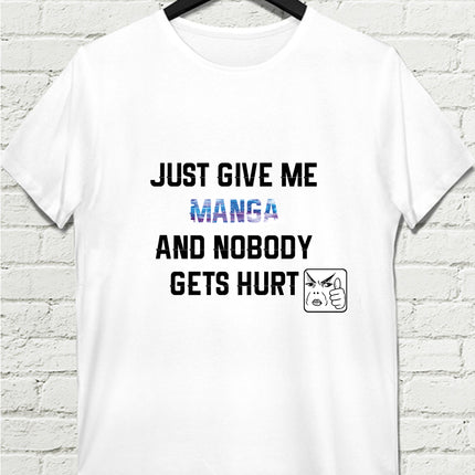 Give Me Manga Beyaz Erkek Tshirt - basmatik.com