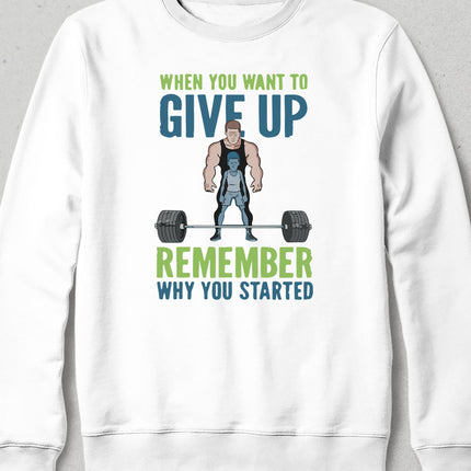 Give up Gym sweatshirt - basmatik.com