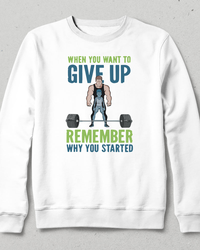 Give up Gym sweatshirt - basmatik.com