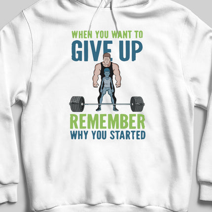 Give up Gym kapşonlu - basmatik.com