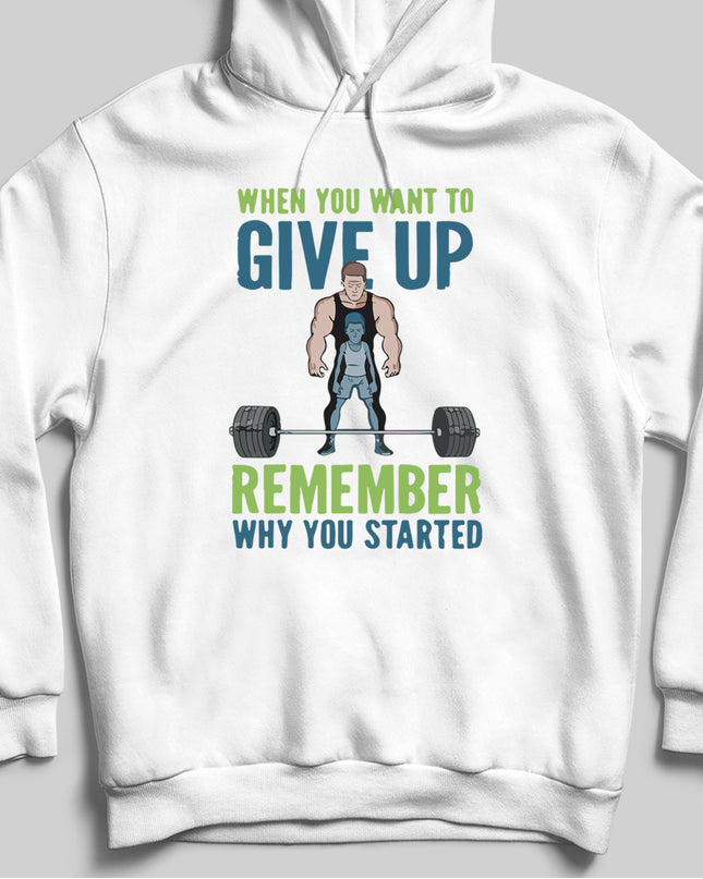 Give up Gym kapşonlu - basmatik.com