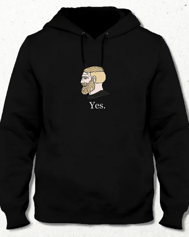 Sigma Wojak Kapüşonlu - basmatik.com