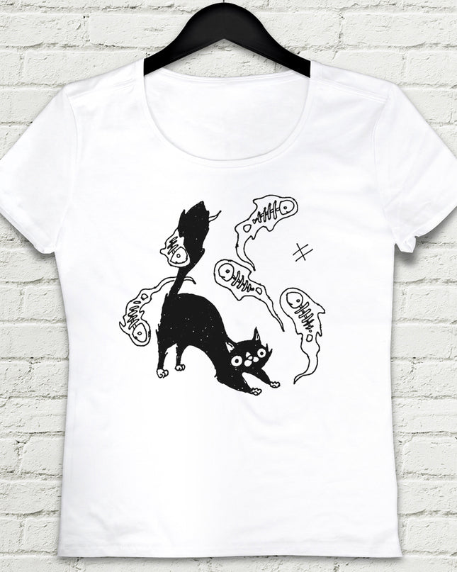 Gost Fish Beyaz Tişört - basmatik.com