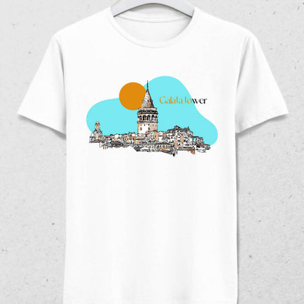 İstanbul Galata Erkek Tişört - basmatik.com