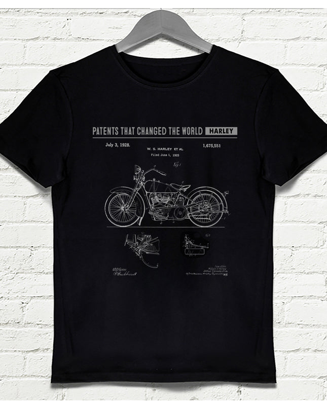Harley siyah Erkek tshirt - basmatik.com