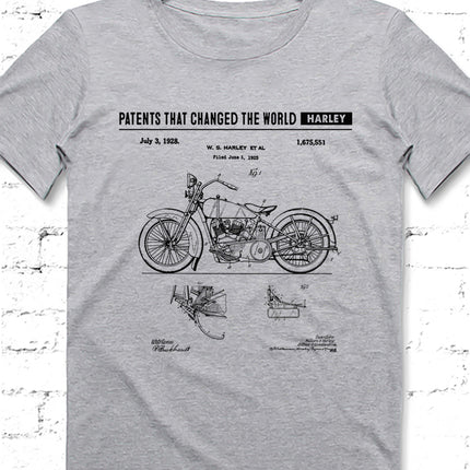 Harley gri Erkek tshirt - basmatik.com