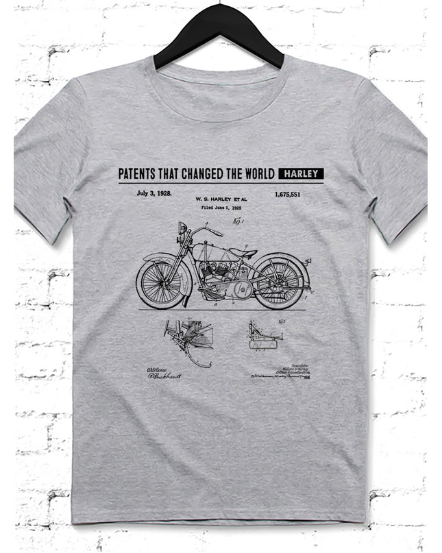 Harley gri Erkek tshirt - basmatik.com