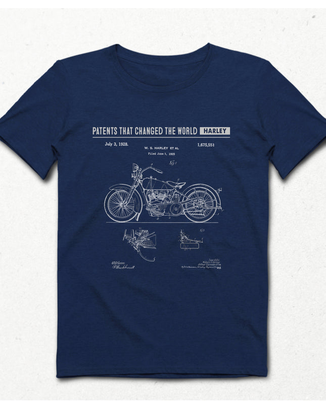Harley indigo Erkek tshirt - basmatik.com