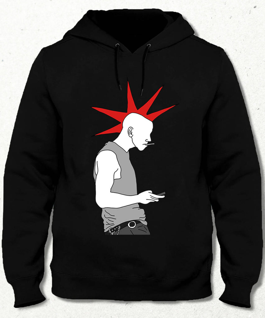 Punk Unisex Hooded Sweatshirt