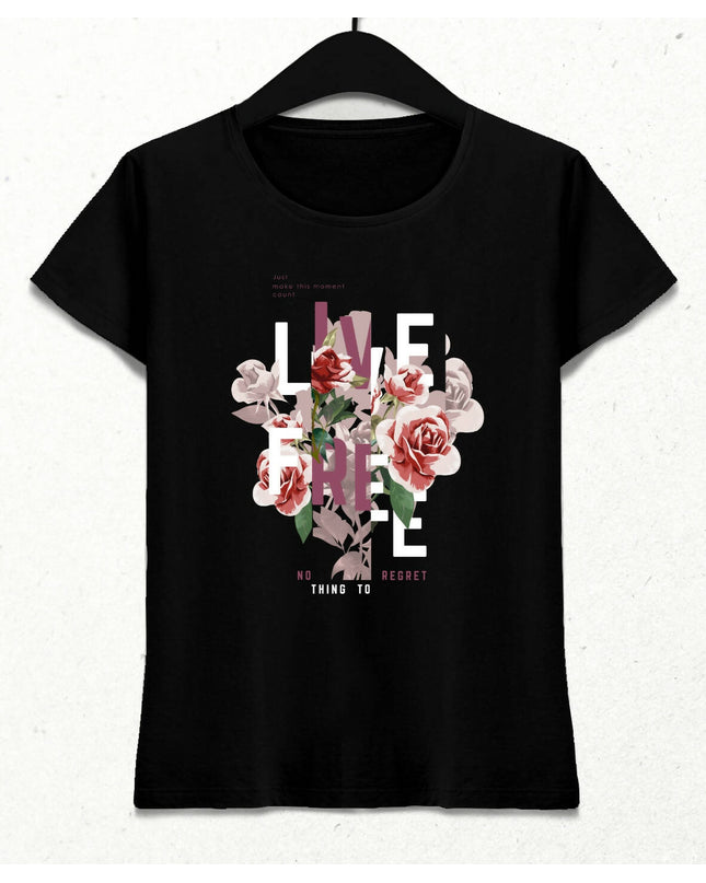 Live Free Kadın Streetwear Tasarım