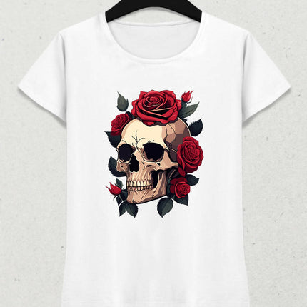 skull and rose 