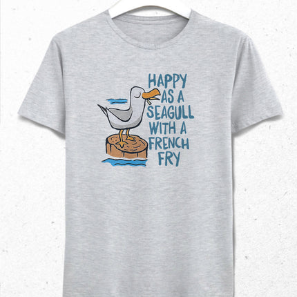 Happy seagull tişört - basmatik.com