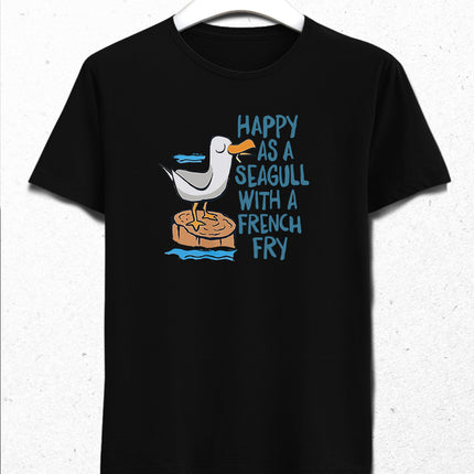 Happy seagull tişört - basmatik.com