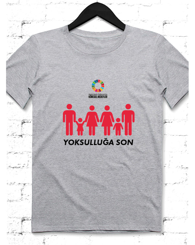 Hedef 1 Gri Erkek tshirt - basmatik.com