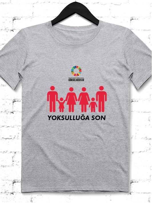Hedef 1 Gri Erkek tshirt - basmatik.com