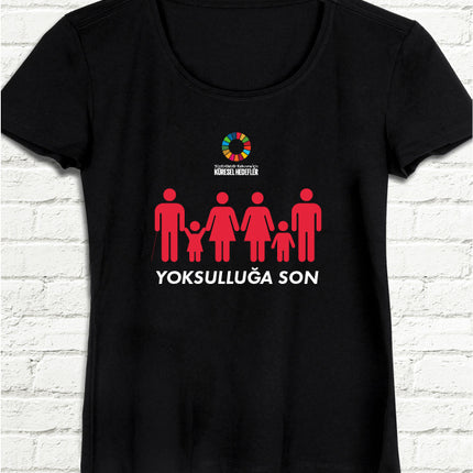 Hedef 1 Siyah Kadın tshirt - basmatik.com
