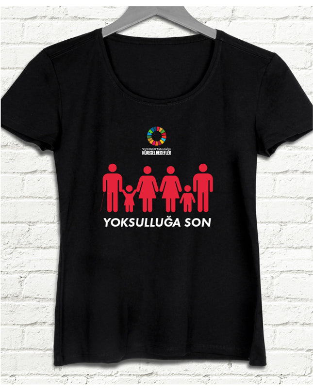 Hedef 1 Siyah Kadın tshirt - basmatik.com