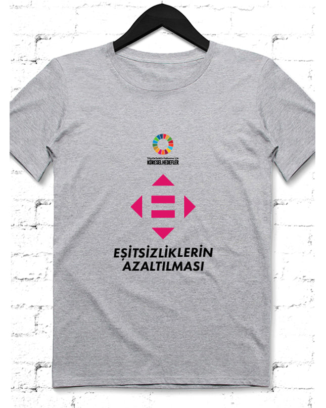 Hedef 10 Gri Erkek tshirt - basmatik.com