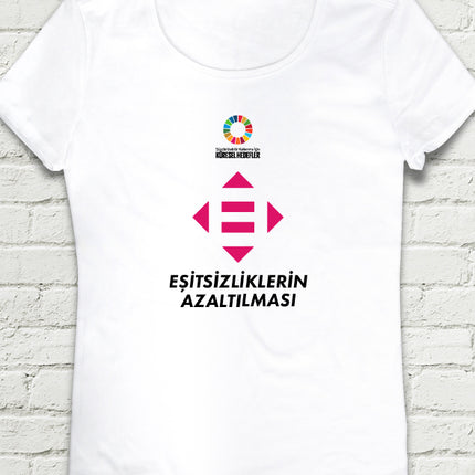 Hedef 10 Beyaz Kadın tshirt - basmatik.com