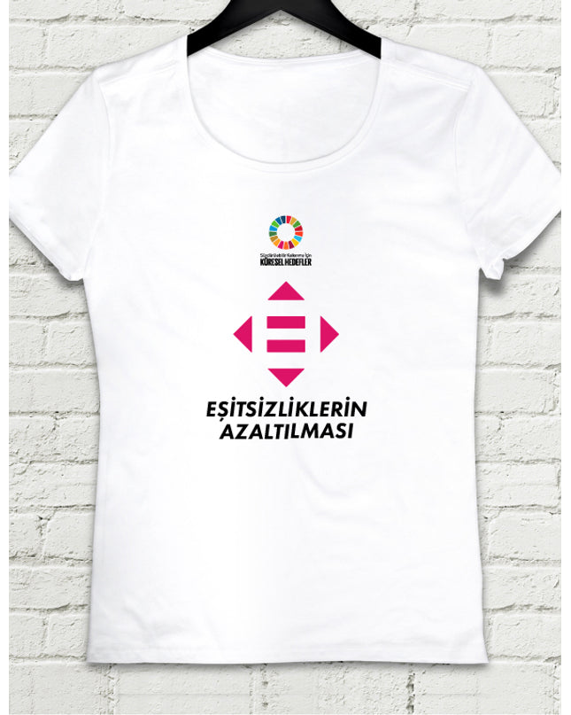 Hedef 10 Beyaz Kadın tshirt - basmatik.com