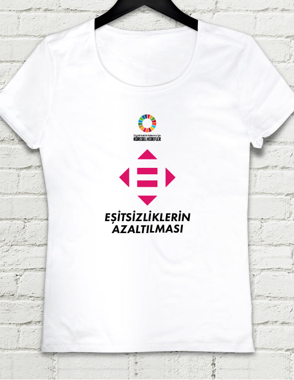Hedef 10 Beyaz Kadın tshirt - basmatik.com