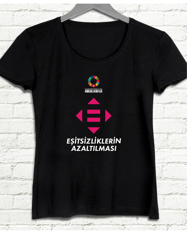 Hedef 10 Siyah Kadın tshirt - basmatik.com