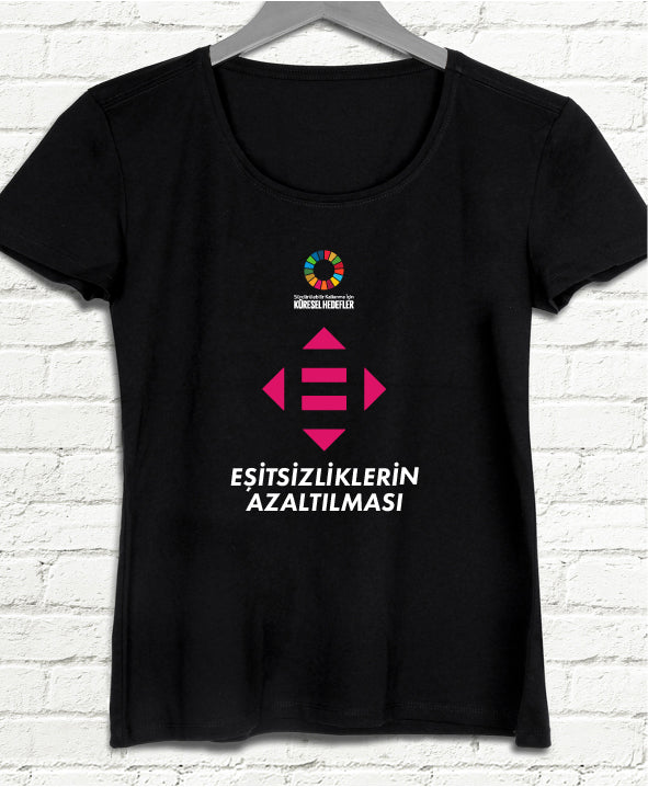 Hedef 10 Siyah Kadın tshirt - basmatik.com