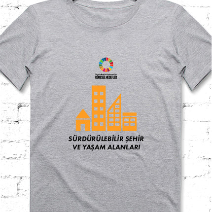 Hedef 11 Gri Erkek tshirt - basmatik.com