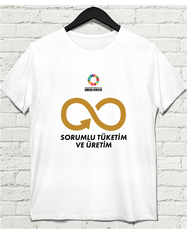 Hedef 12 Beyaz Erkek tshirt - basmatik.com